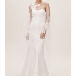 BHLDN Amsale Inaya Bridal Cape